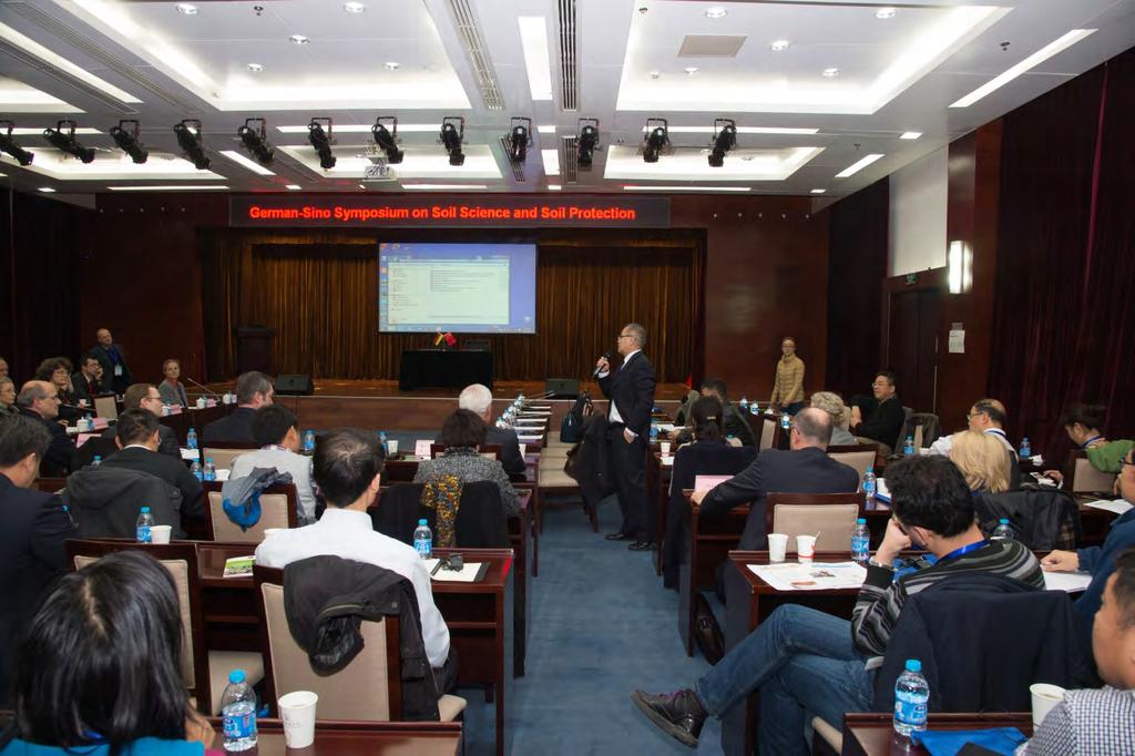 Executive summary On November 17-18, 2015, a German-Sino Symposium on Soil Science and Soil Protection was jointly organized by the DCZ and the Institute of Agricultural Resources and Regional