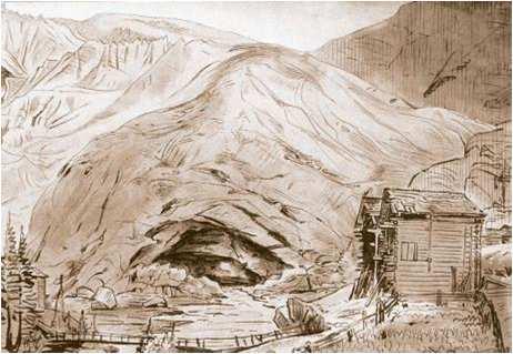 24 Der Gornergletscher endet im Jahr 1842 unmittelbar hinter den