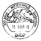 87 Mittenwald * Geigenbau * / 30 / Wohlfahrtsausgabe Bund 1986: Gold und
