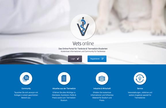 Vorstellung von Vets online Vets online ist das exklusive, kostenlose Online-Portal für Tierärzte und Tiermedizin-Studenten.