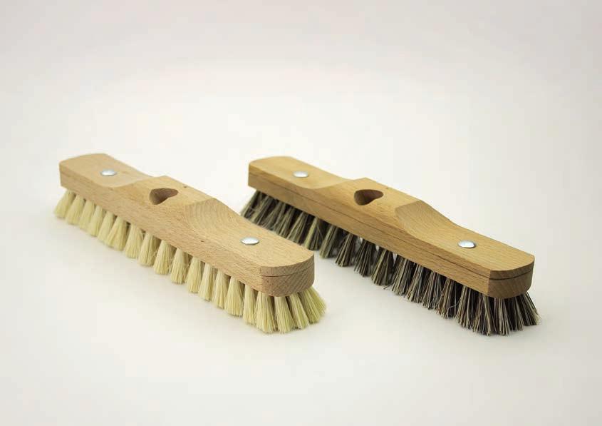 LONG SCRUBBER (langer Schrubber) untreated beechwood with agave- or union fibres
