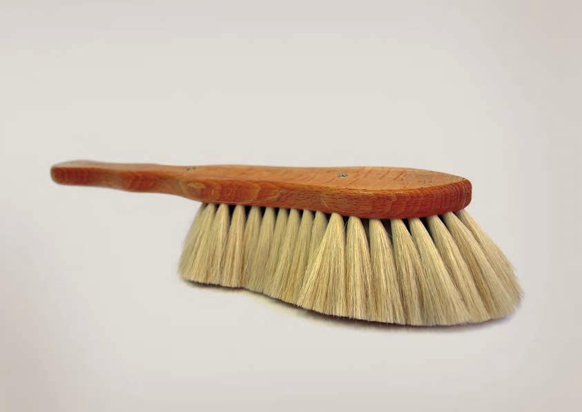 FURNITURE BRUSH (Möbelbürste) clear lacquered beechwood with white