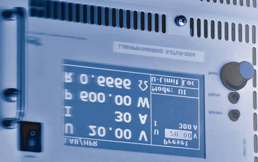 DC-Quellen und Senken mit Netzrückspeisung LAB/HPR ÜBERSICHT Voll bidirektionaler Betrieb durch vernetzte Quelle-Senke-Technologie Produktreihe mit verschiedenen Ausgangsspannungen: 60, 100, 150,