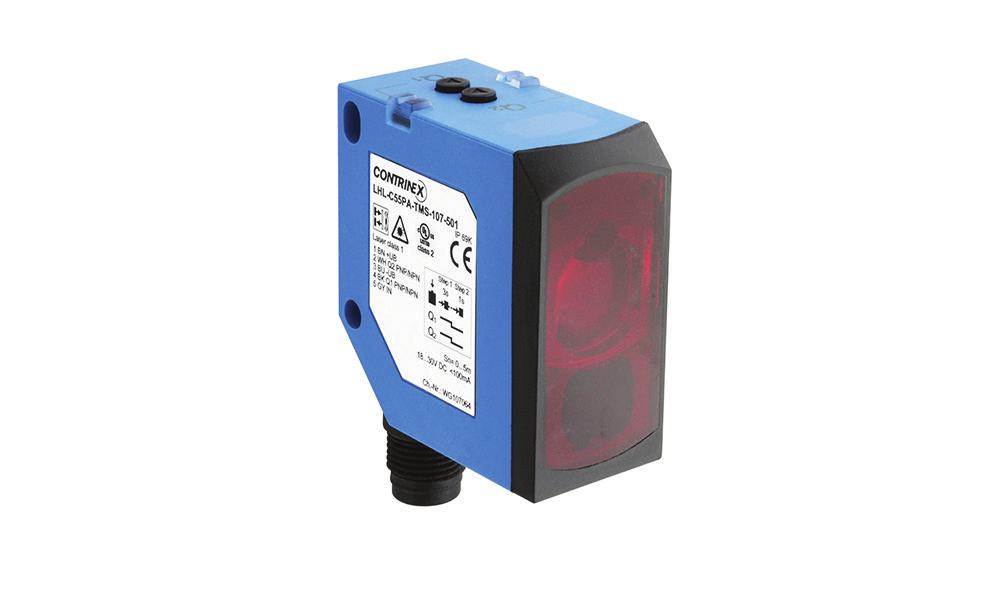 PHOTOELECTRIC SENSOR BACKGROUND SUPPRESSION LHL-C55PA-TM 5 000 mm ü Time-of-flight (TOF) ü Laser emission ü High precision ü 2 independently settable outputs ü Reliable detection of tilted objects