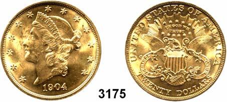 000,- 3175 20 Dollars 1904, Philadelphia (30,09g FEIN). GOLD. KM 74.3. Friedberg 177....Kratzer a. d.