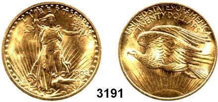 050,- 3192 20 Dollars 1908, Philadelphia (30,09g FEIN). GOLD. Ohne Motto. Schön 142.3. KM 127. Fb. 183....Vorzüglich** 1.