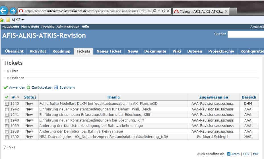 Umstellung auf ein Ticketsystem: AAA-Tickets verwendete Grundlage Redmine Web-basierendes Ticketsystem umfangreiche Konfigurierbarkeit, Rollensystem lizenzfreies Ticketsystem (Open Source) Server