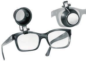 Claw holders for "ARY" and "ARY-MAXI" loupes for the right or the left eye 142-AD 637-D 142-AG 637-G 6105 Loupes amovibles.