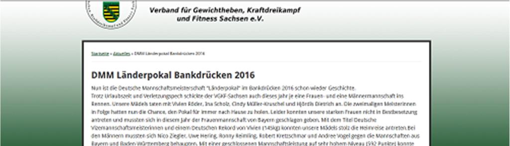 Die möchte am Samstag auch gern Jan Thurn, Chef der Abteilung Kraftsport des USV TU Dresden, der anwesenden Vertreterin des Förderkreises übergeben.