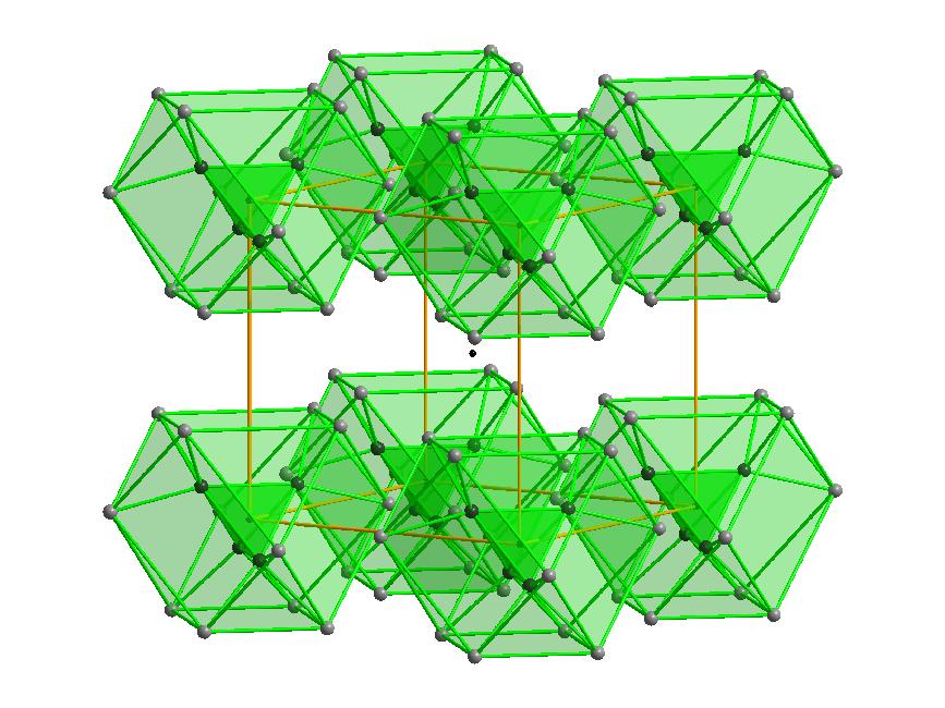 > Intermetallische Phasen > Hume-Rothery-Phasen 24g Zn # tetraedrische Anordnung um den