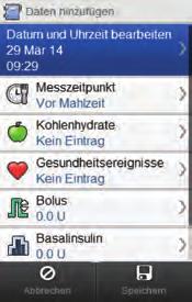 Wählen Sie im Hauptmenü die Option Meine Daten. Wählen Sie hinzufügen.