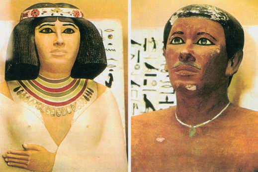 Südamerika 2x Körper Ägypter 08946 hautfarben 