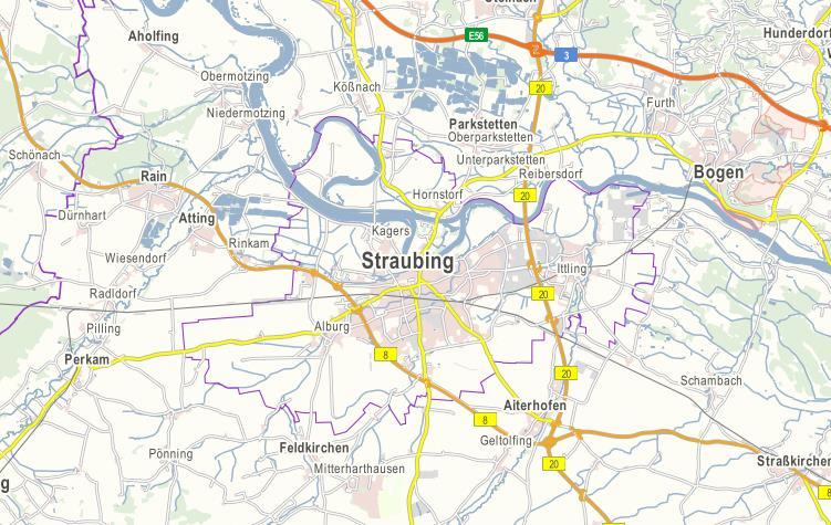 Makrostandort Straubing ist eine kreisfreie Stadt im Regierungsbezirk Niederbayern in Ostbayern. Sie ist eines von vier niederbayerischen Oberzentren und Verwaltungssitz der Planungsregion Donau-Wald.