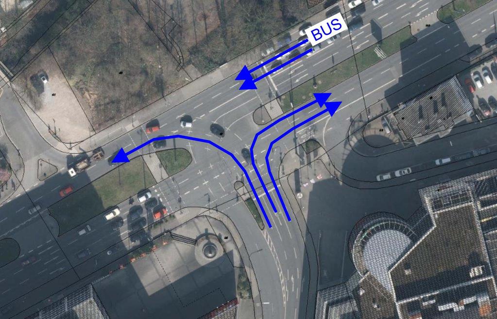 13 Verkehrsführung Bendahler Straße/B7 Verkehrsführung während der