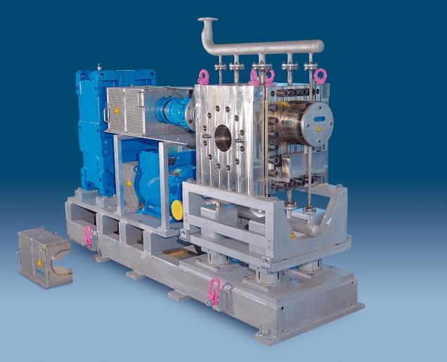Project: Gear pump for extrusion Location: Germany Year: since 2008 Type: MKH920-725 Power: 90 132 kw Voltage: 400-690 V