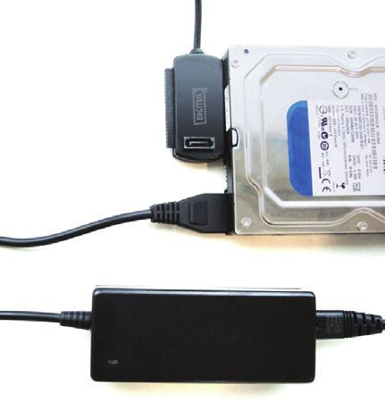 USB 2.0 ZU IDE/SATA ADAPTER-KABEL. (3) Verbinden den USB 2.