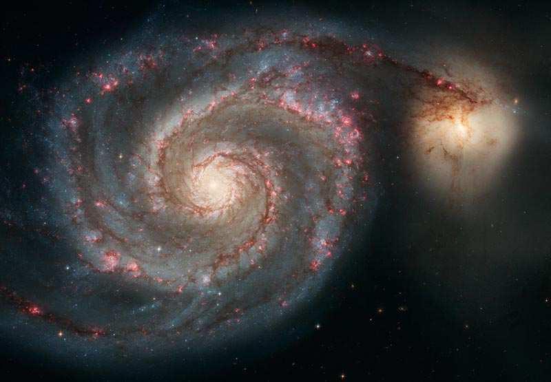 Außergalaktische Sternsysteme M51 eine Spiralgalaxie