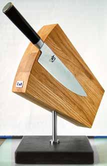 Holz-Magnetleiste DM-0800 Eiche, für 4-6 Messer 39,0/6,5/3,0 cm L/B/H