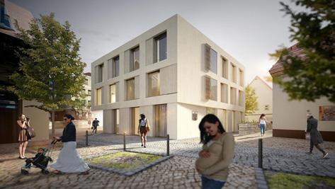 Neubau eines Mehrfamilienhauses in Stuttgarter Hanglage mit Einzelhauscharakter. BGF: 1.