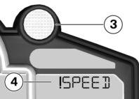 Um die eingestellte Geschwindigkeit zu erhöhen: Taste 1 kurz betätigen. Mit jeder Betätigung wird das Limit um 10 km/h erhöht.