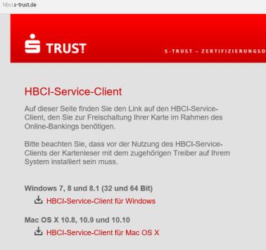 . Einrichtung der HBCI- Karte Installieren Sie bitte zunächst den Treiber Ihres