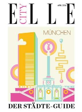 ELLE CITY erscheint einmal im Jahr in den Städten Hamburg, München, Berlin, Düsseldorf/Köln, Frankfurt und Stuttgart.