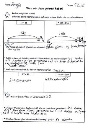 Wir rechnen mit großen Zahlen und überlegen uns schlaue Rechenwege! Tafel - am besten durch Piktogramme unterstützt - schriftlich festzuhalten. 1.