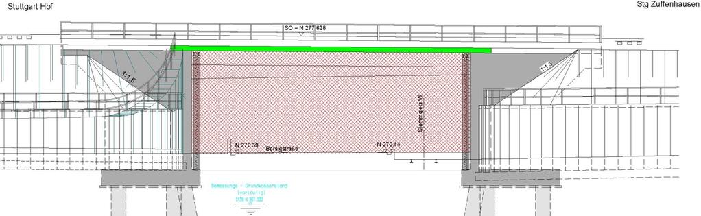 EÜ Borsigstraße Volle Inanspruchnahme Durchfahrt EÜ Borsigstraße Vollsperrung