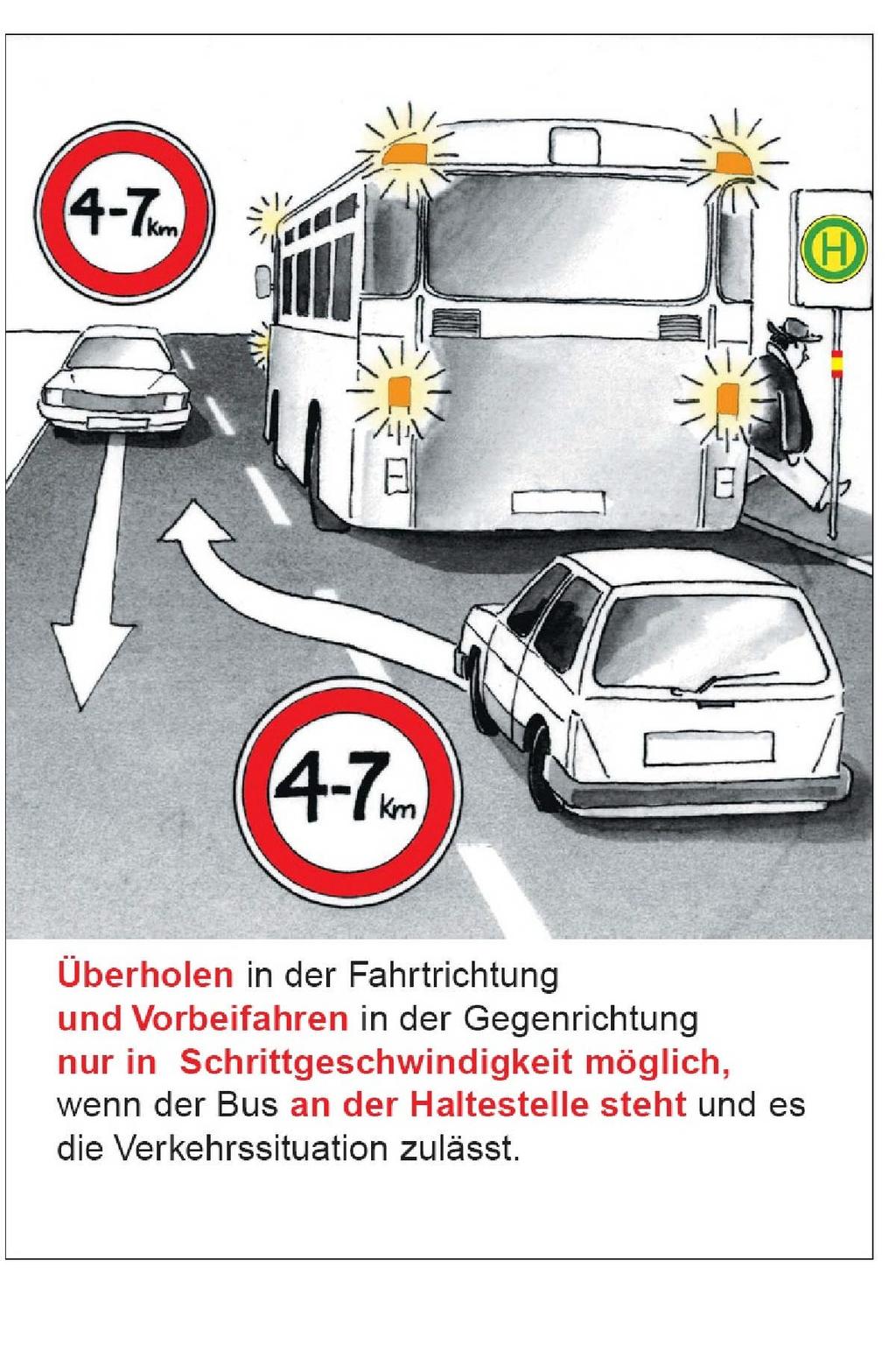 Warnblinklicht bei Bussen Seit 01. August 1995.