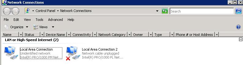 DIVAR IP 6000 1U Systemkonfiguration Erste Schritte de 19 Local Area Connection