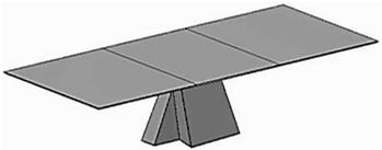 Bodenplatte rechteckig V2A matt geschliffen 52 x 98 cm Bootsform Oval breite kopfseitig bei Größe: nur