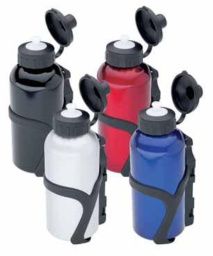 300 210 00 blau VE = 1/24 Stück Trinkflasche Hochwertige Trinkflasche mit Trinkventil-Schutzkappe, Dichtungsring und Kunststoff-Flaschenhalter hygienisch,