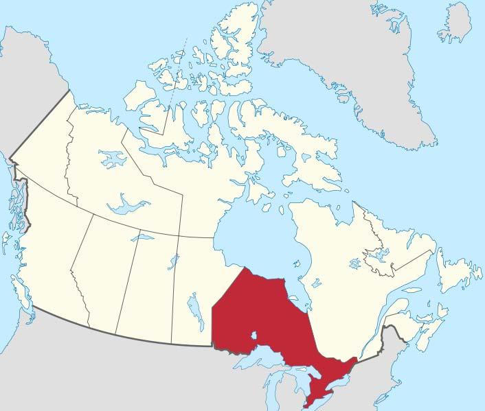 Ontario Hauptstadt: Toronto Einwohner: 12.2 Mio. (RLP: 4 Mio.) Fläche: 1.076.395 km² (ca.