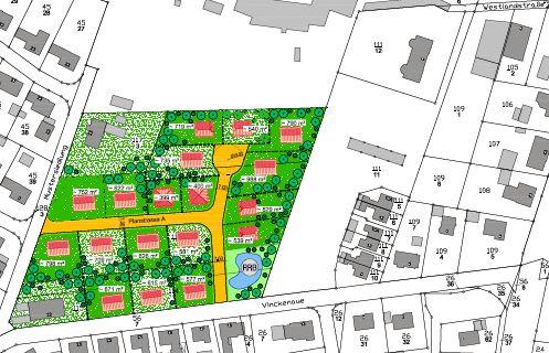 2 2 4 1 3 Abbildung 1: Aufteilungsentwurf "Am Tiergarten", Quelle: Stadtbauamt Melle 2 QUANTIFIZIERUNG DES ABWASSERANFALLS 2.