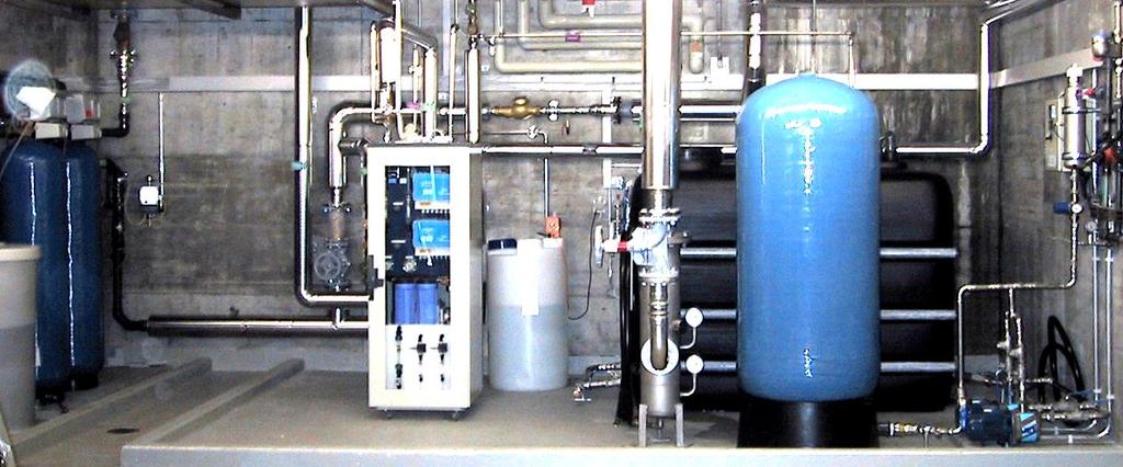 Prozesswasseraufbereitung Bestehend aus: - Tiefenfilter - Wasserenthärter - Dosierstation (WW) - EDI Anlage - Stapeltank -