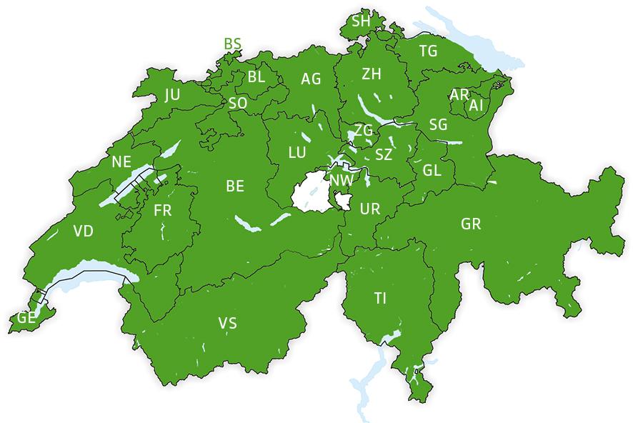 Kantonalparteien der Grünen Mitglieder: AG: *1983 Grüne Aargau, Beitritt 1988. AR: *2005 Grünes Appenzellerland (GRAL), Beitritt 2011.