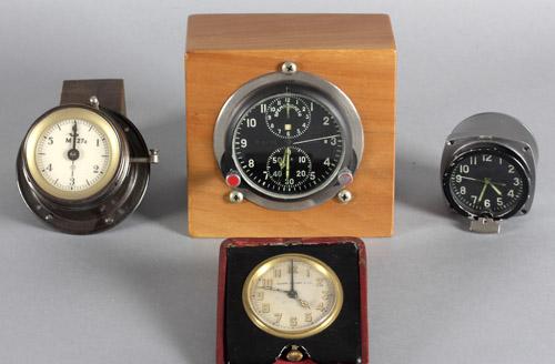 Katalog-Nr: 412 Konvolut 4 technischer Uhren, 1. Hälfte bis Mitte 20. Jh.