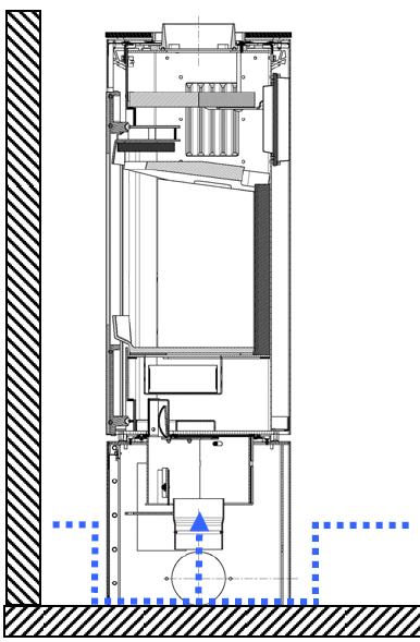 Installation / Verbrennungsluft / Anschluss an den Schornstein Versorgungs-/Anschlussmöglichkeiten Verbrennungsluft: Wichtige