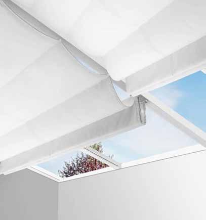 BESCHATTUNGS- ANLAGEN Für großzügige Glasarchitekturen werden oft funktionelle und zugleich dekorative Sicht- und Sonnenschutzanlagen gewünscht.