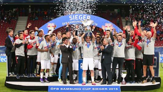 Der Weg ins Finale Samsung Cup 2015 / 16 1.RUNDE Schwechat SV : FC Admira Wacker Mödling 3:5 i. E. 1:1 n. V. (1:1 1:1) DSC FMZ+salto Deutschlandsberg : FC Red Bull Salzburg 0:7 (0:1) 2.