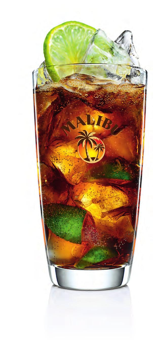 Der Powerdrink für lange Nächte! Der Malibu Caribbean Cola verleiht Energie und sorgt für karibische Stimmung auf der Tanzfläche.