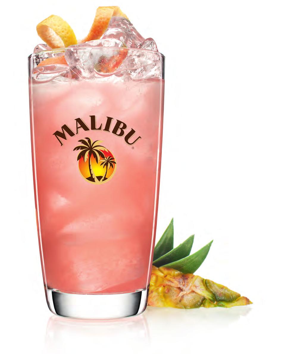 Der ultimative Sommerdrink! Mit dem Malibu Sun Splash wird die Sonne ins Glas gezaubert.