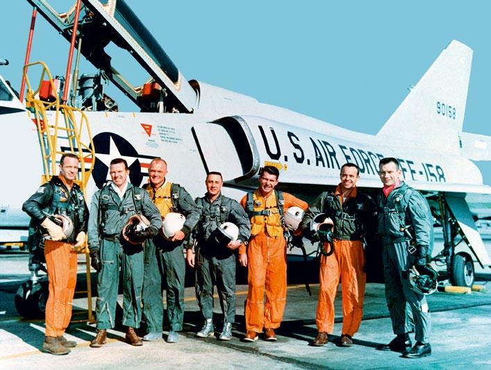 Alle Bilder: NASA dend, präsentierte erstmals im Dezember 1957 einen Entwurf der Mercury-Kapsel.