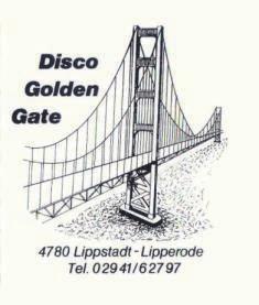 InWirklichkeit war s ein brauner Teppichboden,der rings um die Tanzfläche der Discothek Golden Gate ausgelegt war.
