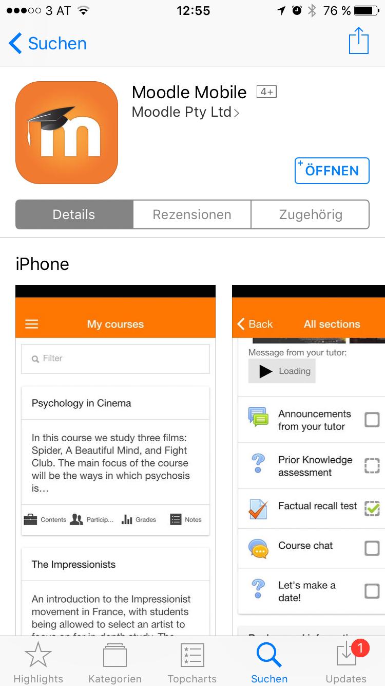 Play Store (Android) oder im App Store