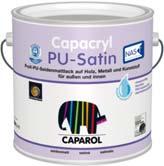 Capacryl PUSatin NAST und Capacryl PUMatt NAST. Diese völlig neue Spritztechnologie ermöglicht erstmals ein sehr nebelarmes Spritzen und ist damit besonders umweltverträglich.