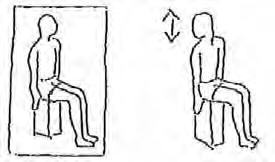 Funktionelle Gymnastik Halswirbel Grundstellung: Aufrechter Sitz, Füße stehen fest am Boden, Knie hüftbreit auseinander