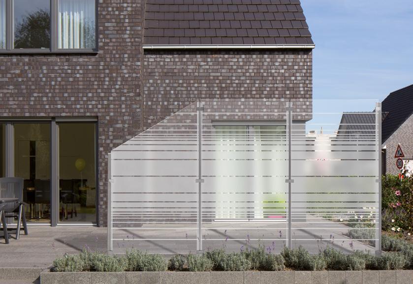 12 Garten Edel. Individuell. Klasse. Moderne Wände aus Glas und Edelstahl für den Außenbereich!
