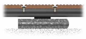 Für Terrassenprojekte, die eine Dielenlänge außerhalb des durch megawood angebotenen Längenspektrums (über 6 m Länge) erfordern, ist es notwendig, die Verlegeart entsprechend anzupassen.