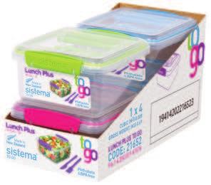 Snack Box To Go je 400 ml 11,1 x 11,1 x 7,2 cm Lunch Plus Cube To Go